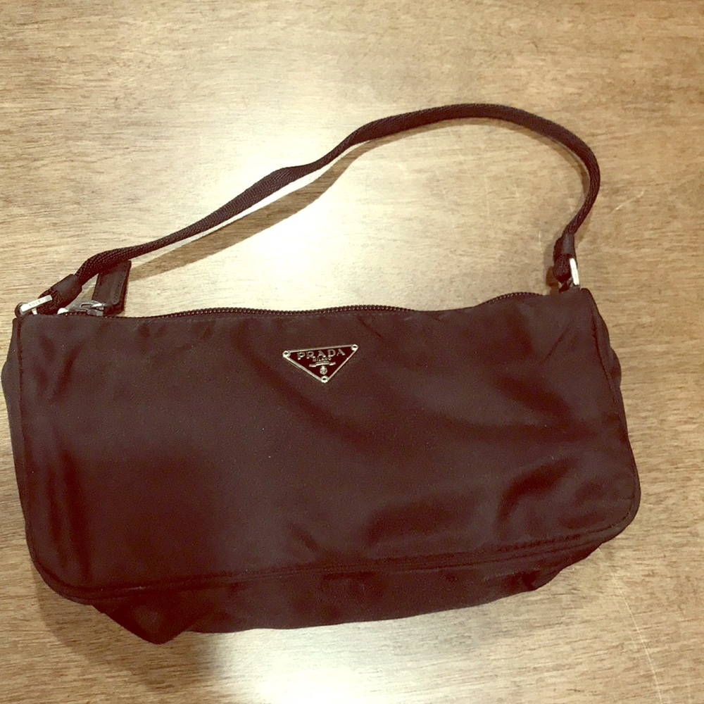Black fabric Prada purse
